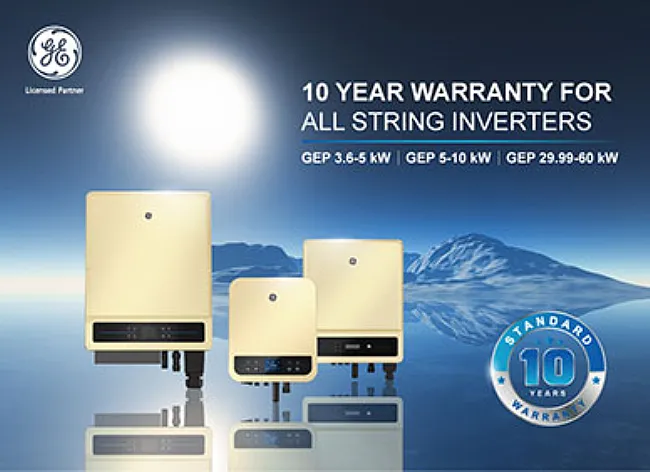 Avustralya Güvencesi - GE Solar Inverter'ın 10 yıllık garanti ve yerel destekle desteklenen tüm dizi inverterleri